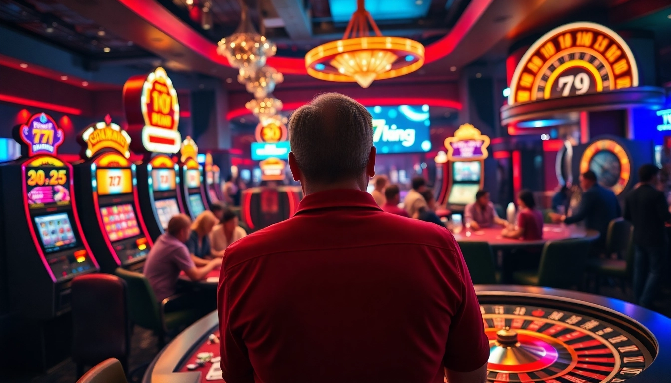 Players enjoying thrilling poker action at 79king's vibrant casino tables.